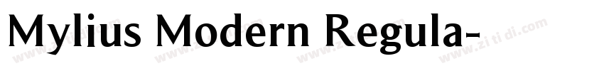 Mylius Modern Regula字体转换